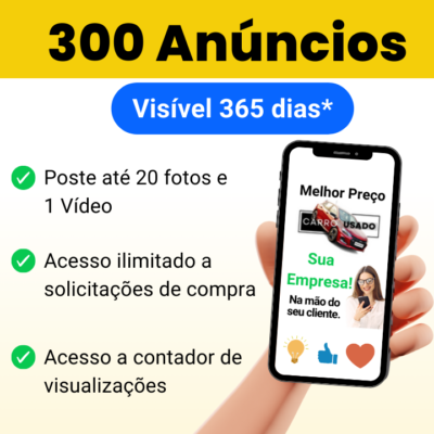 300 anuncio para vender carro usado