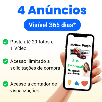 4 anuncio para vender carro usado