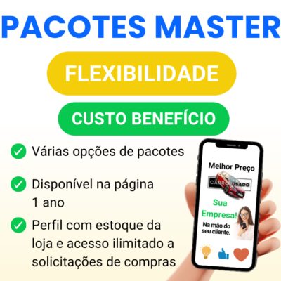 Espaço de divulgação Pacote Master