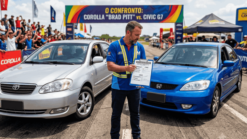 Corolla Brad Pitt (2003-2008) ou Civic G7 (2001-2005) qual o melhor